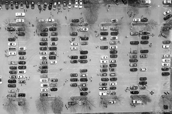 aerial-view-of-cars-parked-on-a-parking-lot